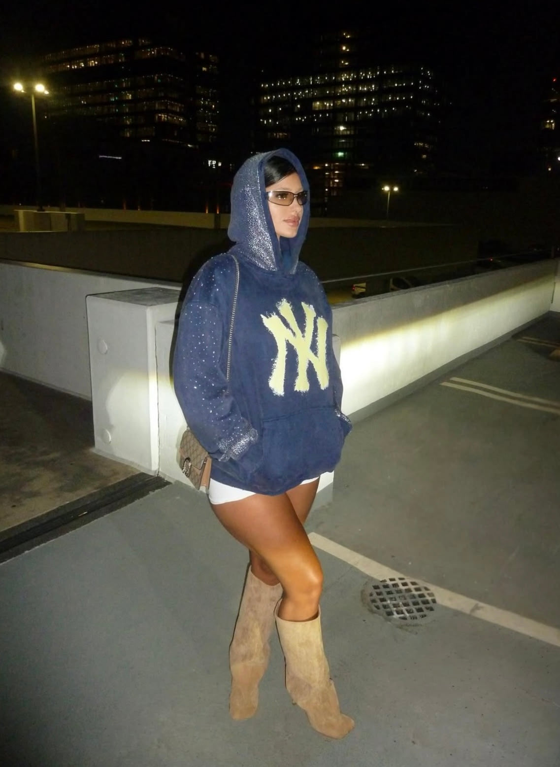 Customizable Rhinestone Team Hoodie